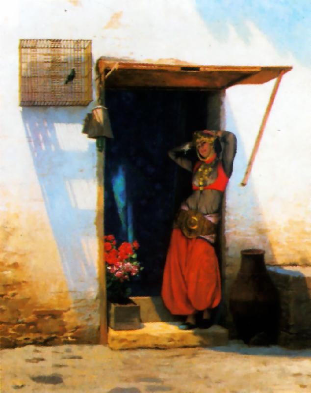 Jean Leon Gerome Woman of Cairo at her Door